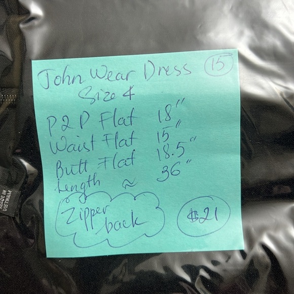 Zipper back, beautiful, color block dress - Picture 6 of 6